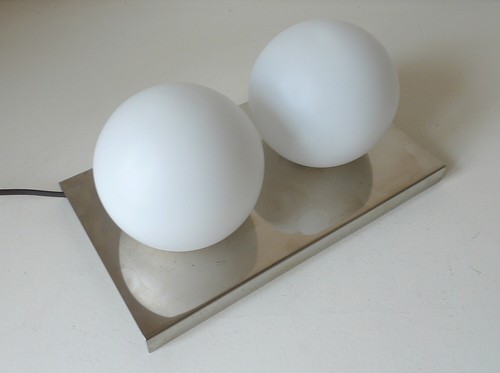 Aplique deux globes metal - aplique,