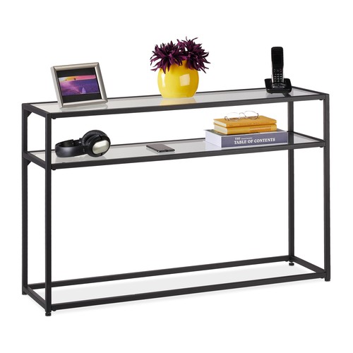 Table console verre métal - de,