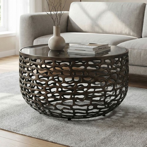Table basse 60cm alu - 60cm,